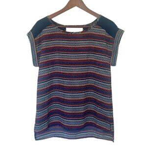 Papermoon Short-sleeve Geometric Patterned Blouse